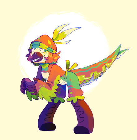 My character dressed as a friend's
